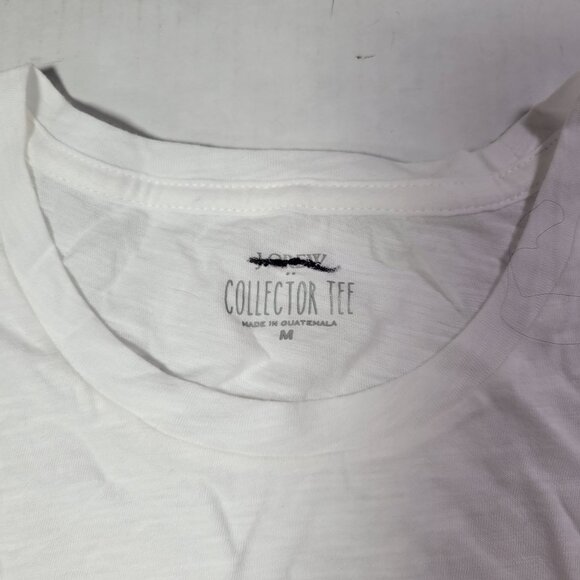 J.Crew Women White Golden Retriever & Floral Collector Tee Size M - Picture 2 of 8